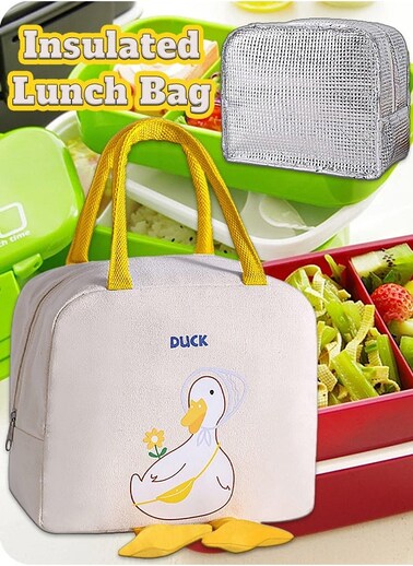 Aluminum Foil Insulated Children's Portable Lunch Bag