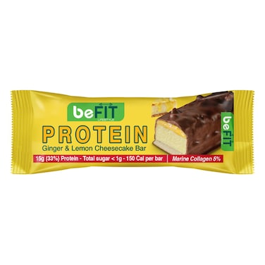 beFIT Protein Ginger and Lemon Cheesecake Bar, 45g