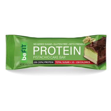 BeFit Protein Bar, Pistachio Cake Flavor, 45g
