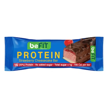 BeFit Protein Bar, Strawberry Cheesecake Flavor, 45g