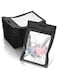 100Pcs Black Foil Resealable Zip Lock Bags Mini, Clear Window Pouches for Food, Candy, Jewelry