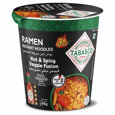 تاباسكو كوب نودلز رامين سريعة التحضير بنكهة  مزيج الخضار الحار، 60 غرام
