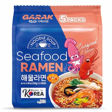 Garak Seafood Ramen, 130g, Pack of 5