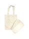 CoLab 5 Pack Resuable Plain Cotton Canvas Tote Bag for Grocery Shopping Bags Convenient and Daily Shopping Perfect or Crafting Decorating
