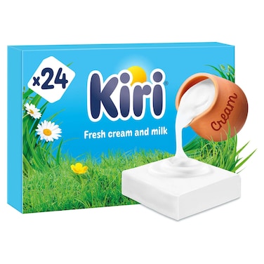 Kiri Fresh Cream and Milk Cream Cheese Portions, 24 Portions, 400g