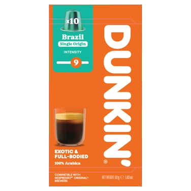 Dunkin Brazil Single Origin Coffee Capsules, 52g