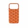 GOYARD Leather Hard Case iPhone 17 Pro Max Orange