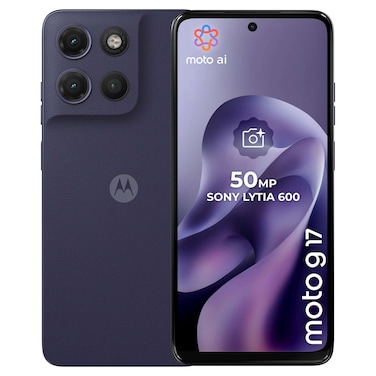Motorola Moto G17 4G Smartphone, 4GB RAM, 256GB, Evening Blue