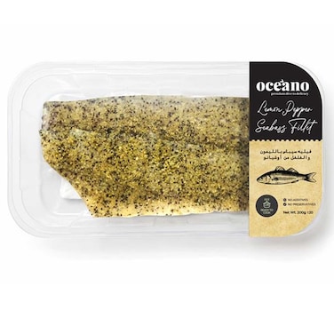 Oceano Lemon And Pepper Seabass Fillet 200g