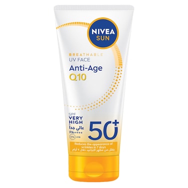 NIVEA Sun UV Face Anti-Age Q10 Cream SPF 50+, 40ml