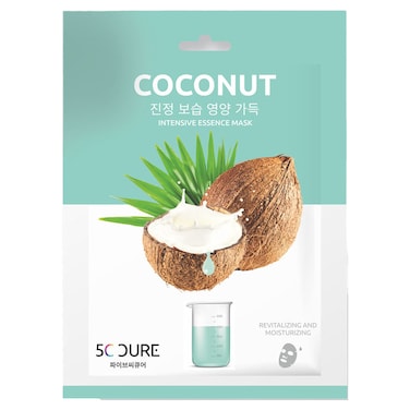 5C CURE Coconut Intensive Essence Mask, 1 Sheet