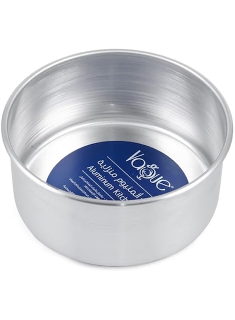 Vague Jordan 1.3 mm Aluminum Cake Pot, 22 cm Size, Silver