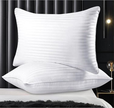 Hotel Pillows for Sleeping Set of 2 King Size 50x80cm - Soft and Supportive Cooling Down Alternative Pillows