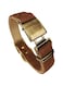 Basic Classic Luxury Padded Leather Dog Collar,The Seatbelt Buckle,for Large Medium Pets (Brown)