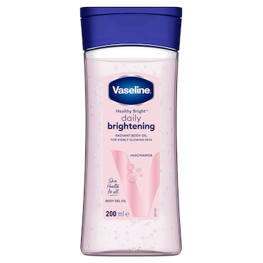 Vaseline Healthy Bright Daily Brightening Radiant Body Gel Oil with Niacinamide, 200ml