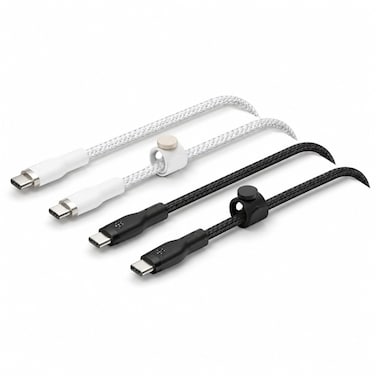 Belkin USB-C to USB-C Braided Cable, 1m, White