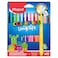Maped Color'Peps Long Life Ultra Washable Felt Tip Pens, 12 Colors