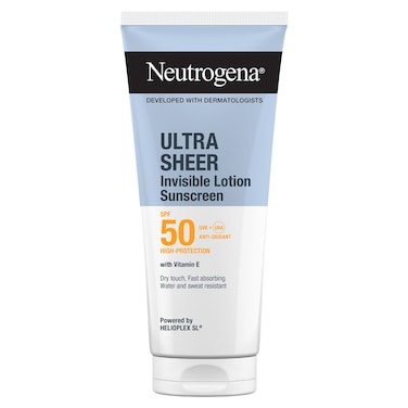 Neutrogena Ultra Sheer Invisible Lotion Sunscreen SPF 50 with Vitamin E, 200ml