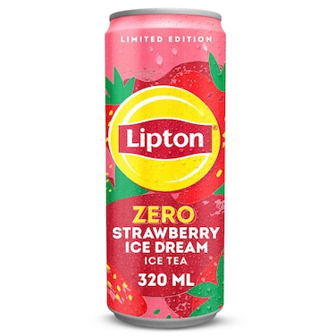 Lipton Zero Sugar Strawberry Ice Cream Flavoured Ice Tea, 320ml