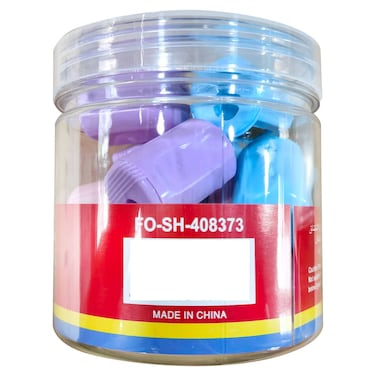 Funbo Single Hole Pencil Sharpener, Assorted Colours, Pack of 12