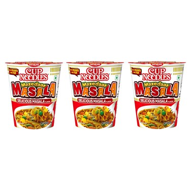 Nissin Cup Noodles Mazedaar Masala Instant Noodles, 70g, Pack of 3