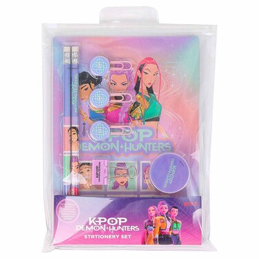 Netflix KPop Demon Hunters 10-Piece Ziplock Stationery Set
