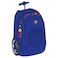 FC Barcelona 20 Inch Big Wheel Trolley Bag, Blue