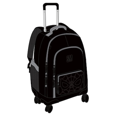 Spider-Man 20 Inch 4-Wheel Trolley Bag, Black