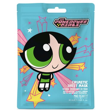 Mad Beauty The Powerpuff Girls Buttercup Cosmetic Sheet Mask, 25ml