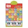 Hapee Capee English and Arabic Interactive Alphabet Learning Poster with Piano Keyboard