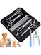 NAWOKEENY Pet Grooming Scissors, Sharp and Durable Pet Grooming Shears with Safety Round Tips, 7 in 1 Dog Grooming Scissors Set with Cutting Scissors, Thinning Shear, Curved Scissors, Grooming Comb