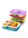 3 Pack Bento Lunch Box with 3 Compartments, Meal Prep Container, BPA-Free Stackable Plastic Leakproof Food Storage Box, Microwave, Dishwasher &amp; Freezer Safe