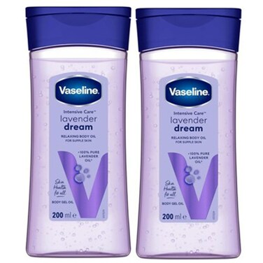 Vaseline Intensive Care Lavender Dream Relaxing Body Oil, 200ml, Pack of 2