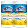 Clorox Disinfecting Wipes Crisp Lemon, 75 Wipes, Pack of 2