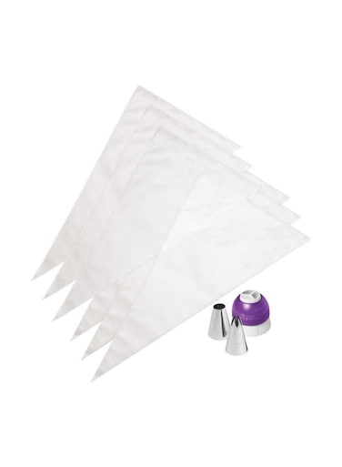 9-Piece ColorSwirl Decorating Kit Purple/Green/White