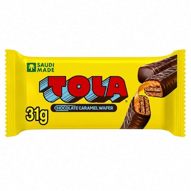 TOLA Chocolate Caramel Wafer, 31g