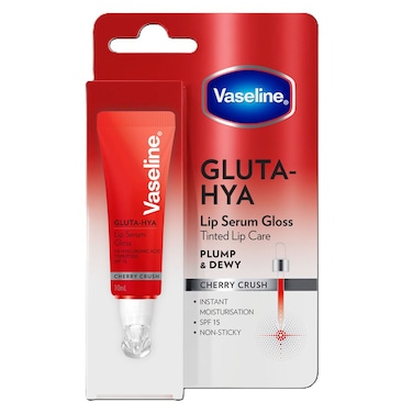 Vaseline Gluta-Hya Lip Serum Gloss Cherry Crush SPF 15, 10ml