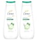 Dove Refresh Body Wash Cucumber and Green Tea with Triple Hydration Serum, 400ml, Pack of 2