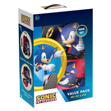 Sonic the Hedgehog 5-in-1 Value Pack, Blue and Red