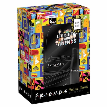 Friends 4 PCS Backpack Set, Black