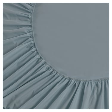 Cannon Plain Fitted Sheet, Queen Size, 200 Thread Count, 100% Cotton, 180x200cm, Blue