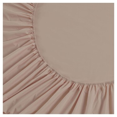 Cannon Plain Fitted Sheet, Single Size, 200 Thread Count, 100% Cotton, 100x200cm, Pink