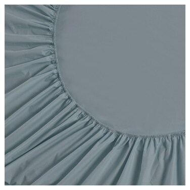 Cannon Plain Fitted Sheet, King Size, 200 Thread Count, 100% Cotton, 200x200cm, Blue