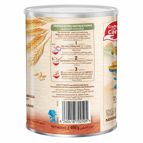 Nestle Cerelac Infant Cereal Wheat &amp; Dates 400g