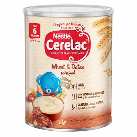 Nestle Cerelac Infant Cereal Wheat &amp; Dates 400g