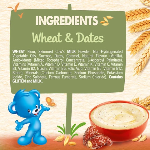 Nestle Cerelac Infant Cereal Wheat &amp; Dates 400g