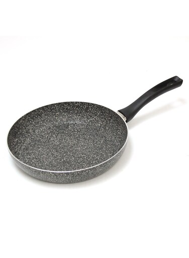 Premium Non-Stick Granite Frypan in Grey Speckled Finish With Ergonomic Grippy Handle, Made In Turkey Durable Frying Pan For Eggs Searing And Sauteing Healthy Cooking Kitchen Cookware