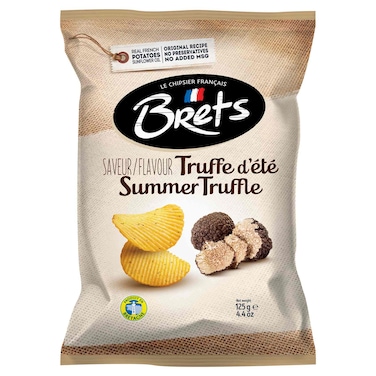 Brets Summer Truffle Flavored Ridge Cut Potato Chips, 125g