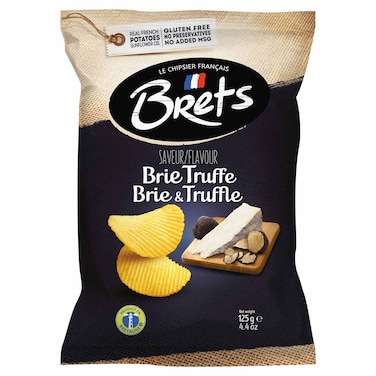 Brets Brie and Truffle Potato Chips, 125g