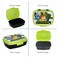 Minecraft Animated Character Printed Single Compartment Lunch Box, Green and Black